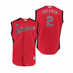 Youth American League Astros Alex Bregman Red 2019 MLB All-Star Game Jersey