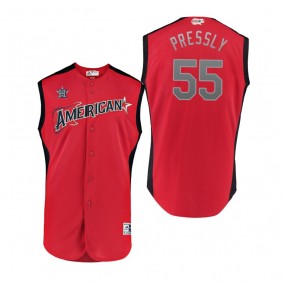 Youth American League Astros Ryan Pressly Red 2019 MLB All-Star Game Jersey