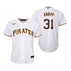 Youth Pittsburgh Pirates Andrew Knapp Nike White Replica Home Jersey