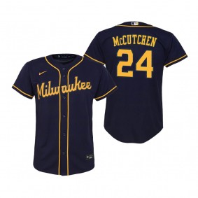 Youth Milwaukee Brewers Andrew McCutchen Nike Navy Replica Jersey