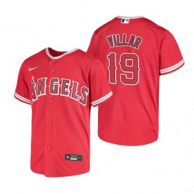 Youth Los Angeles Angels Jonathan Villar Red Replica Jersey