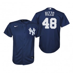 Youth New York Yankees Anthony Rizzo Nike Navy Replica Alternate Jersey
