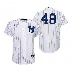 Youth New York Yankees Anthony Rizzo Nike White Navy Replica Home Jersey