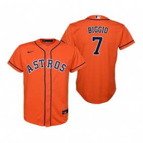 Youth Houston Astros Craig Biggio Nike Orange 2020 Replica Alternate Jersey