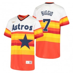 Youth Houston Astros Craig Biggio Nike White Cooperstown Collection Home Jersey