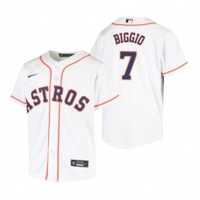 Youth Houston Astros Craig Biggio Nike White Replica Home Jersey