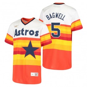 Youth Houston Astros Jeff Bagwell Nike White Cooperstown Collection Home Jersey