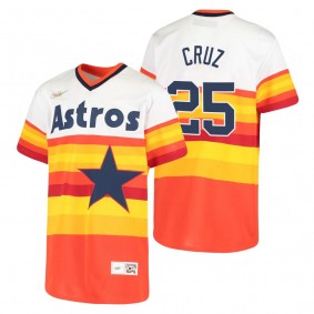 Youth Houston Astros Jose Cruz Nike White Cooperstown Collection Home Jersey