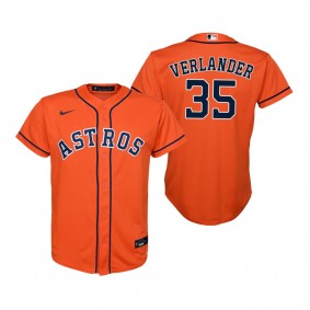 Youth Houston Astros Justin Verlander Nike Orange 2020 Replica Alternate Jersey