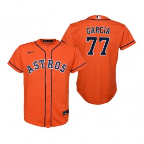 Youth Houston Astros Luis Garcia Orange Replica Alternate Jersey