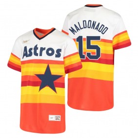 Youth Houston Astros Martin Maldonado Nike White Cooperstown Collection Home Jersey