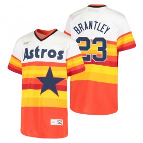 Youth Houston Astros Michael Brantley Nike White Cooperstown Collection Home Jersey