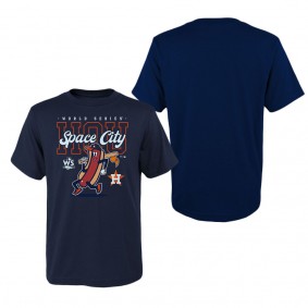 Youth Houston Astros Navy 2022 World Series On To Victory T-Shirt