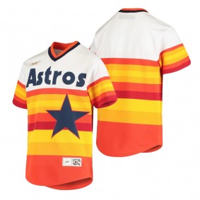 Youth Houston Astros Nike White Orange Cooperstown Collection Home Jersey