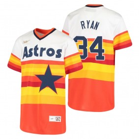 Youth Houston Astros Nolan Ryan Nike White Cooperstown Collection Home Jersey