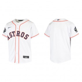 Youth Houston Astros White 2022 World Series Home Replica Jersey