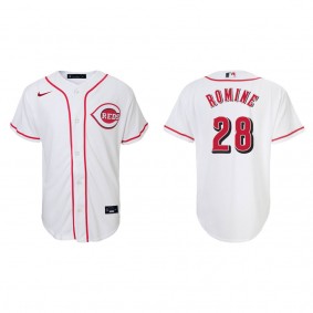 Youth Reds Austin Romine White Replica Home Jersey