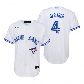 Youth Toronto Blue Jays George Springer Nike White Replica Home Jersey