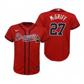 Youth Atlanta Braves Fred McGriff Nike Red Replica Alternate Jersey
