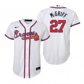 Youth Atlanta Braves Fred McGriff Nike White Replica Home Jersey