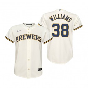 Youth Milwaukee Brewers Devin Williams Nike Cream Replica Home Jersey
