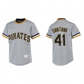 Youth Pittsburgh Pirates Carlos Santana Gray Cooperstown Collection Jersey