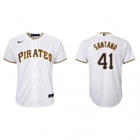 Youth Pittsburgh Pirates Carlos Santana White Replica Home Jersey