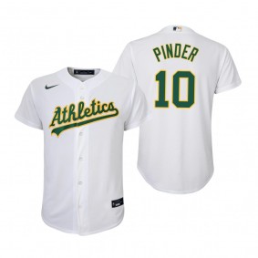 Youth Oakland Athletics Chad Pinder Nike White Replica Home Jersey