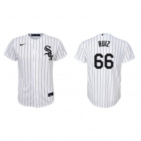 Youth Jose Ruiz Chicago White Sox White Replica Home Jersey