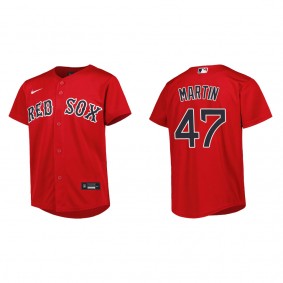 Youth Boston Red Sox Chris Martin Red Replica Alternate Jersey
