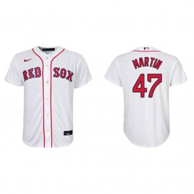 Youth Boston Red Sox Chris Martin White Replica Home Jersey