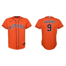 Youth Houston Astros Christian Vazquez Orange Replica Alternate Jersey