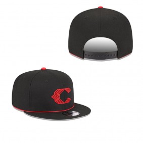Youth Cincinnati Reds Black 2023 City Connect 9FIFTY Snapback Adjustable Hat