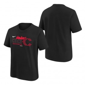 Youth Cincinnati Reds Nike Black 2023 City Connect Graphic T-Shirt