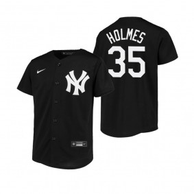 Youth New York Yankees Clay Holmes Nike Black Replica Jersey