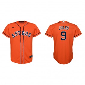 Youth Corey Julks Houston Astros Orange Replica Alternate Jersey