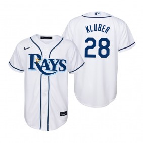 Youth Tampa Bay Rays Corey Kluber Nike White Replica Home Jersey