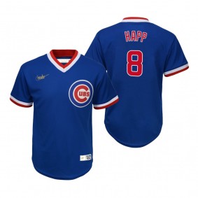 Youth Chicago Cubs Ian Happ Nike Royal Cooperstown Collection Road Jersey