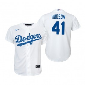 Youth Los Angeles Dodgers Daniel Hudson Nike White Replica Home Jersey