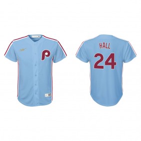 Youth Darick Hall Philadelphia Phillies Light Blue Cooperstown Collection Jersey