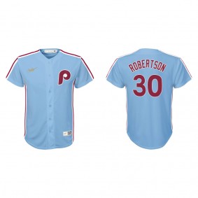 Youth Phillies David Robertson Light Blue Cooperstown Collection Jersey