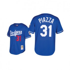 Mike Piazza Los Angeles Dodgers #31 Royal Cooperstown Collection Mesh Batting Practice Mitchell & Ness Jersey Youth