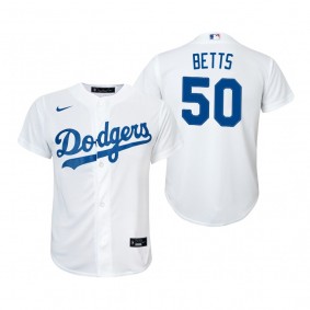 Youth Los Angeles Dodgers Mookie Betts Nike White Replica Home Jersey