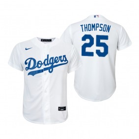 Youth Los Angeles Dodgers Trayce Thompson White Replica Home Jersey