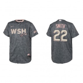 Youth Dominic Smith Washington Nationals Gray City Connect Replica Jersey