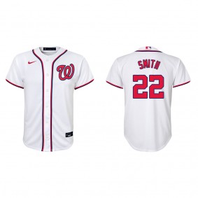 Youth Dominic Smith Washington Nationals White Replica Home Jersey