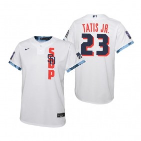 Youth San Diego Padres Fernando Tatis Jr. Nike White 2021 MLB All-Star Game Jersey