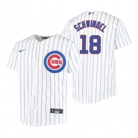Youth Chicago Cubs Frank Schwindel Nike White Replica Home Jersey