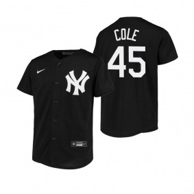 Youth New York Yankees Gerrit Cole Nike Black Replica Jersey