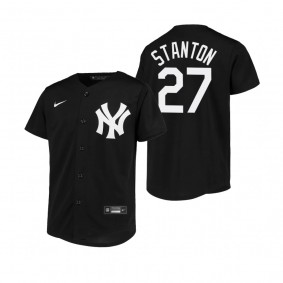Youth New York Yankees Giancarlo Stanton Nike Black Replica Jersey